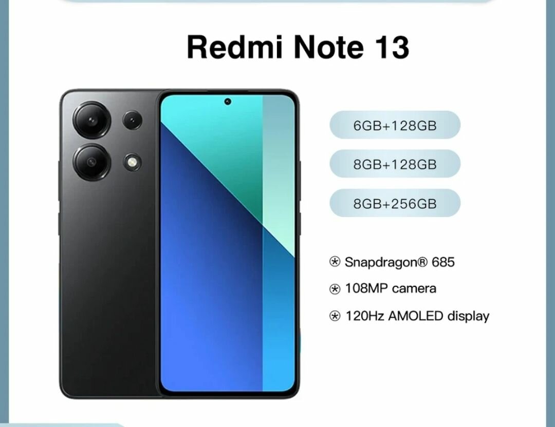 Xiaomi Redmi note 13 256gb, 512gb
