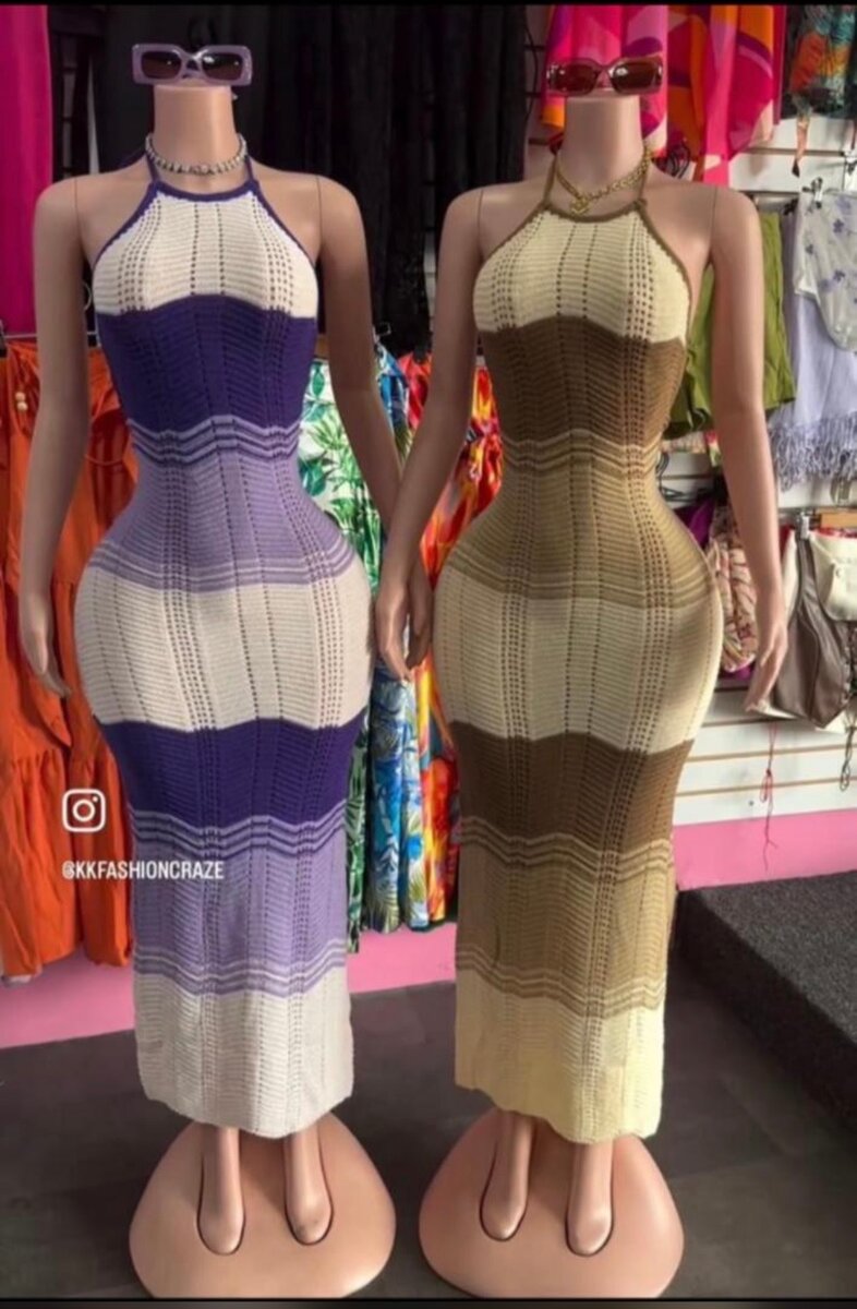 Robe crochet été maxi