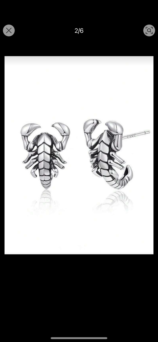 Boucles d'oreilles scorpion