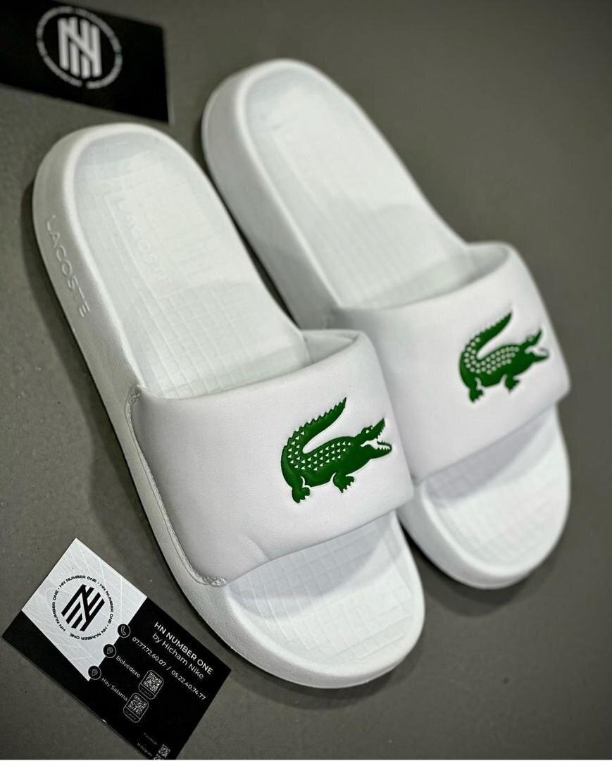 Tongs Lacoste Blancs Homme