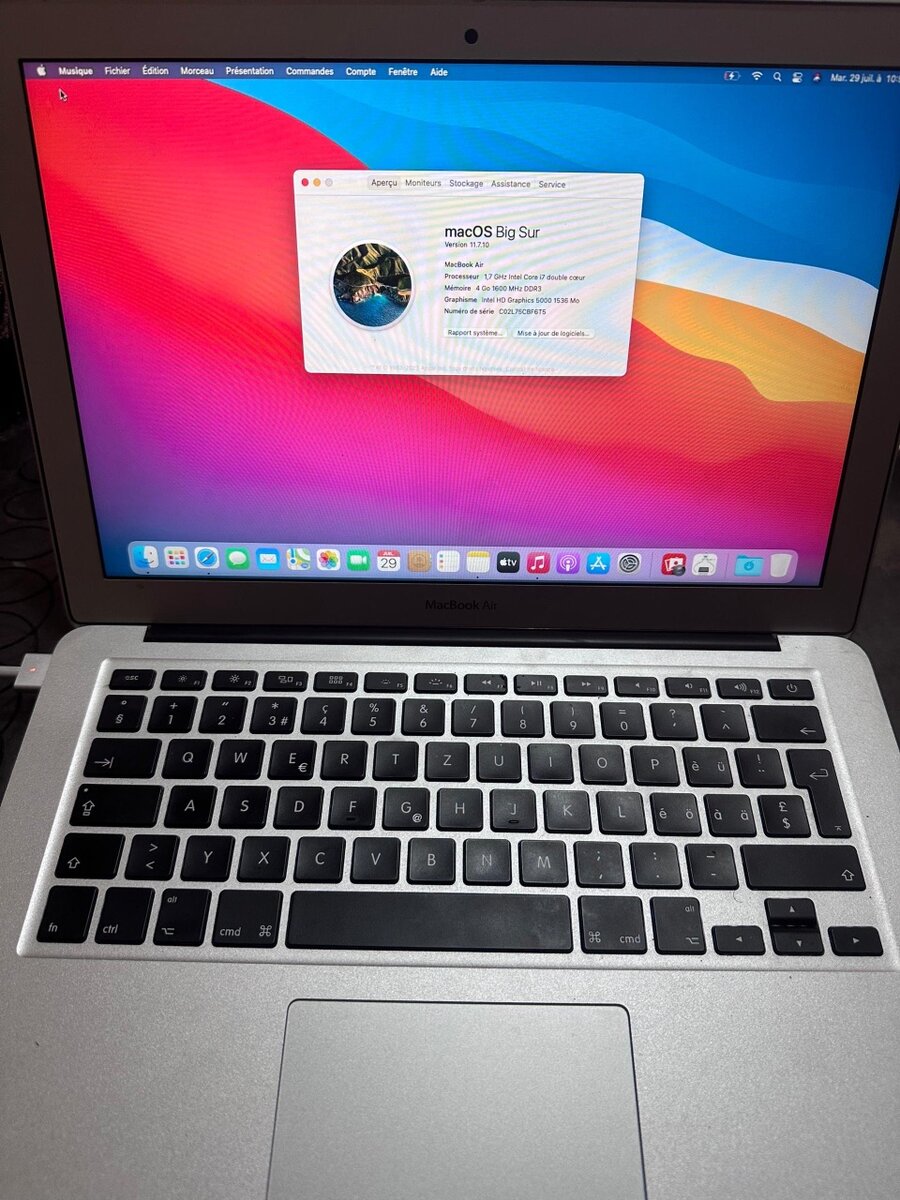 MacBook Air 13" macOS Big Sur