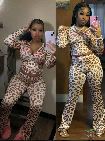 Ensemble de Pyjama Léopard Femme