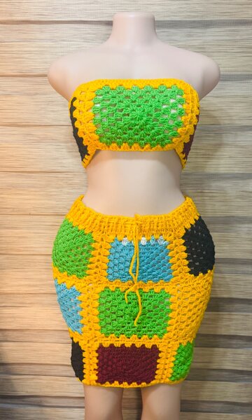 Crochet Two Piece Set