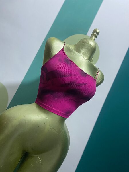 Top Court Fuchsia Femme