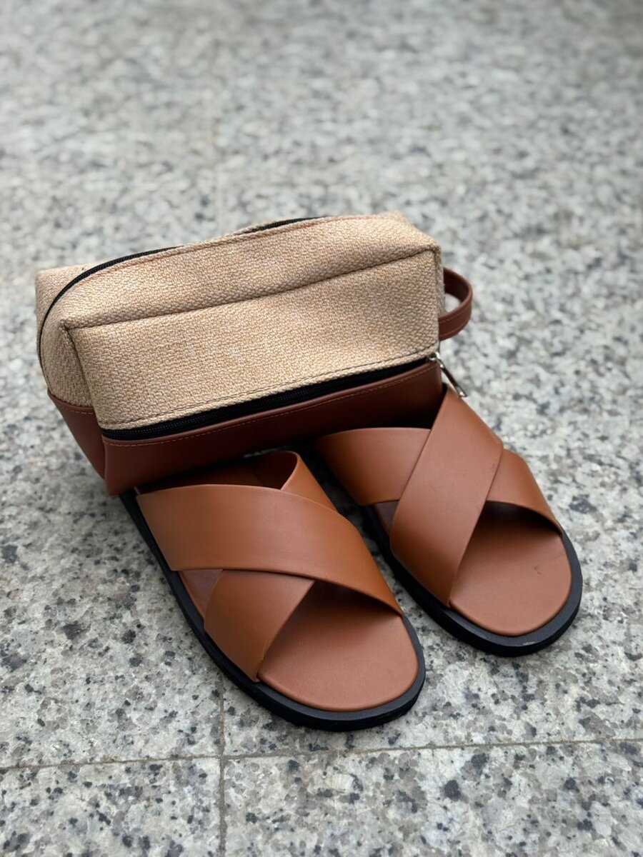 Sandales en cuir unisexes