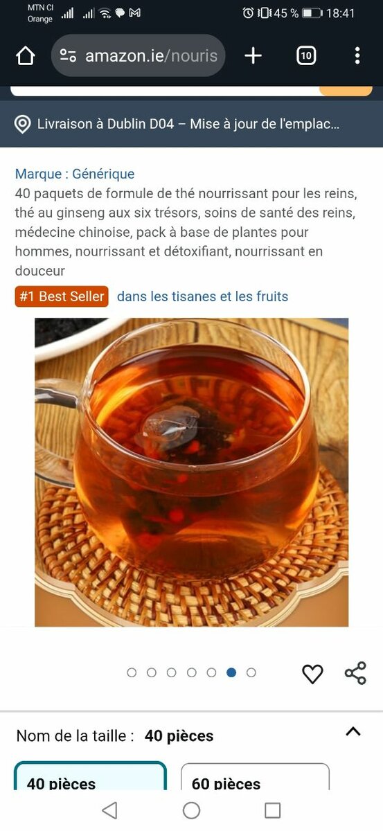 Thé Détox Renforçant Reins