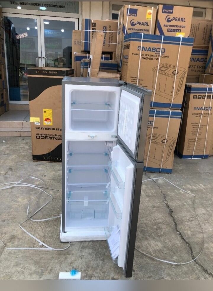 Buy Nasco top freezer double door fridge 135 liters