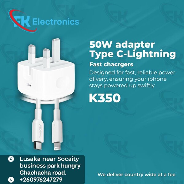 50W adapter Type c-lightning 
