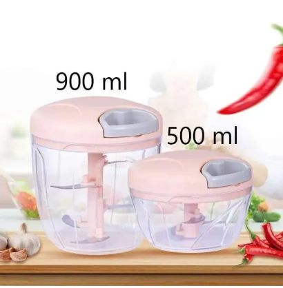 Multifunction Kitchen Food chopper Machine onion chopper Hand Pull Speedy Chopper Turbo Cutter Nicer Dicer Plus Garlic Press small meat Shredders Grinder Mincer Mixer Blender can cut fruits/vegetables/nuts/herbs/onions/garlic/chili