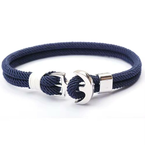Bracelet en corde bleu