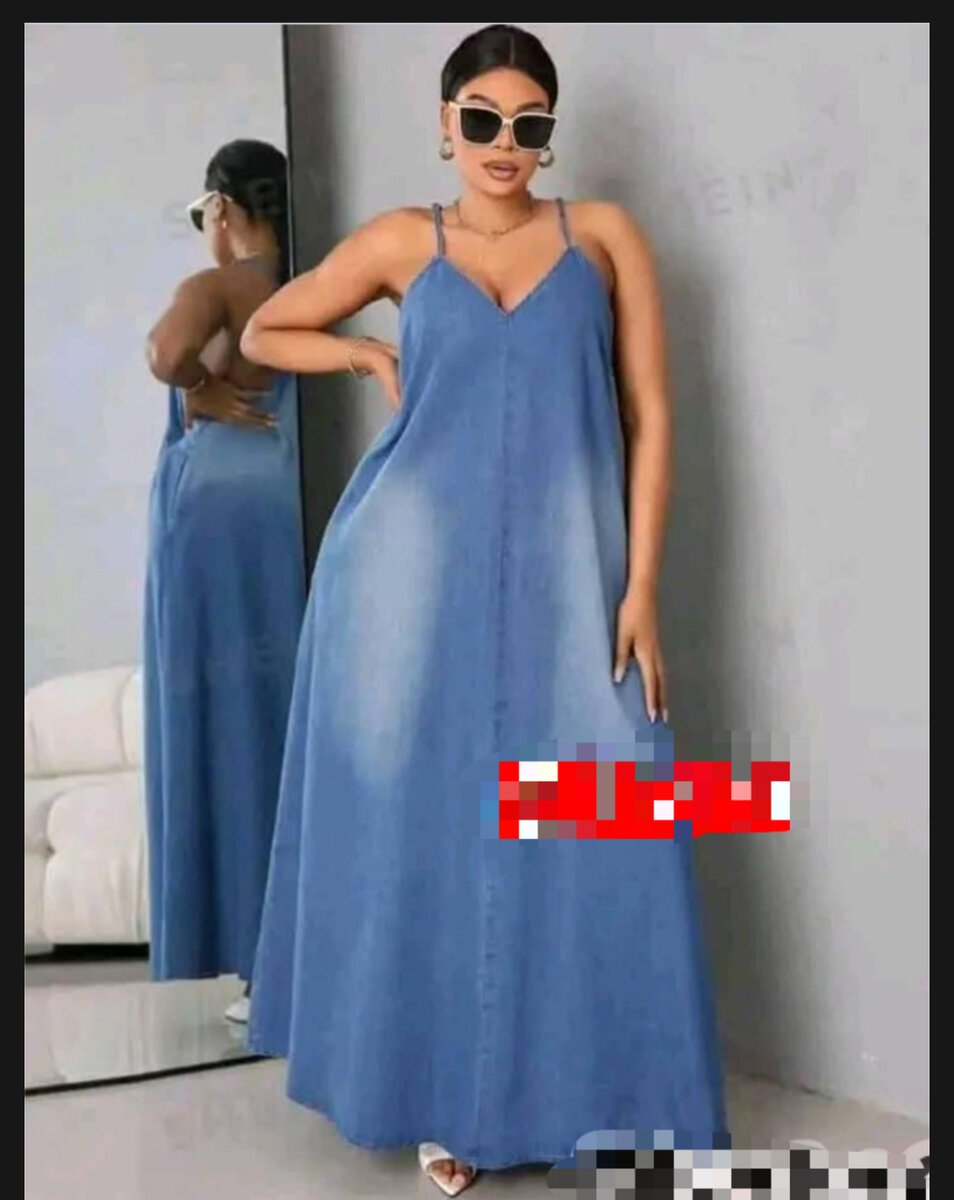 Robe jeans en denim élégante