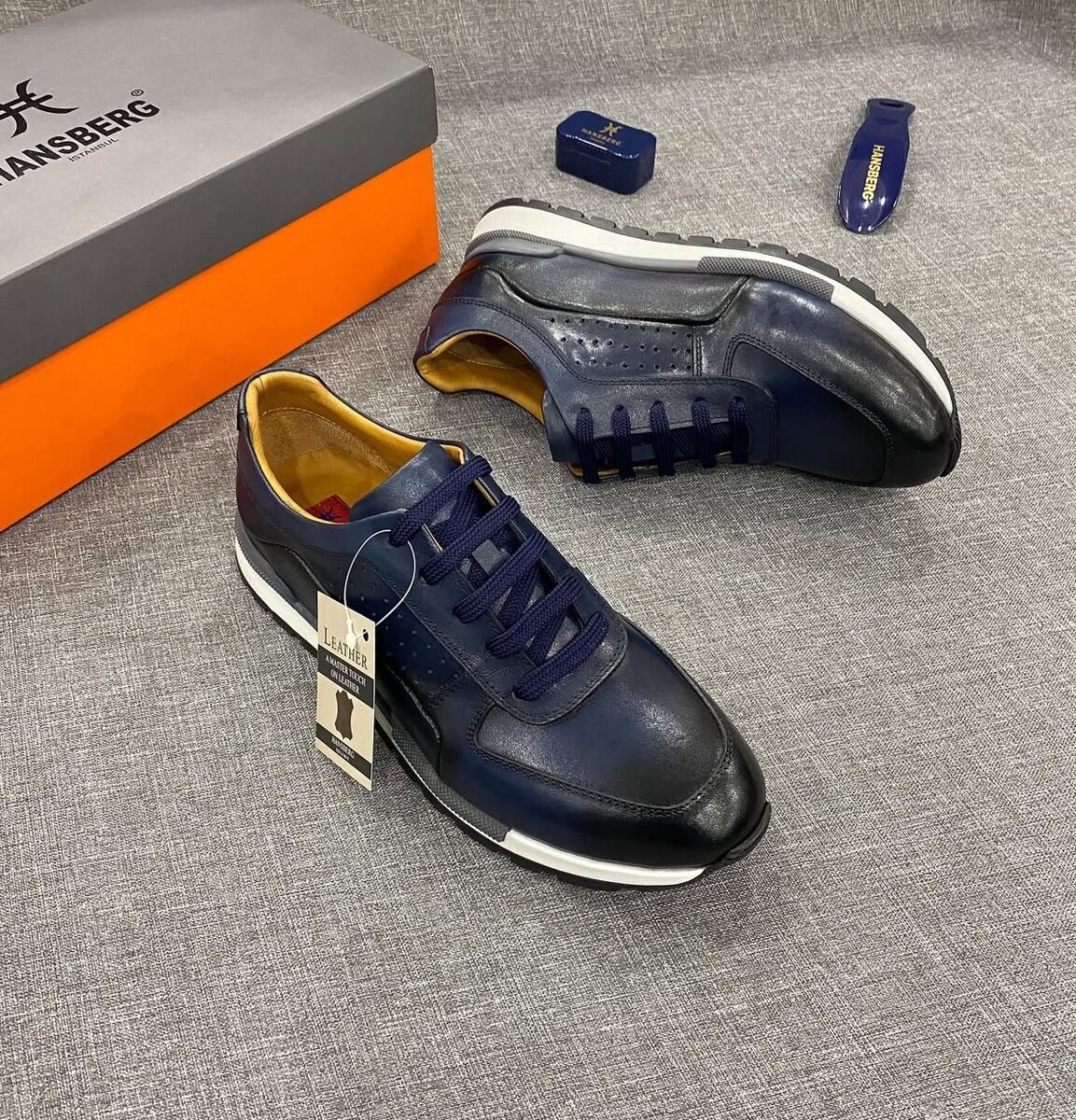 Sneakers en cuir élégants