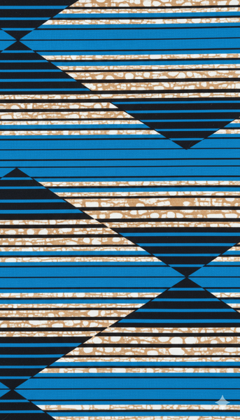 Tissu Wax Africain Bleu