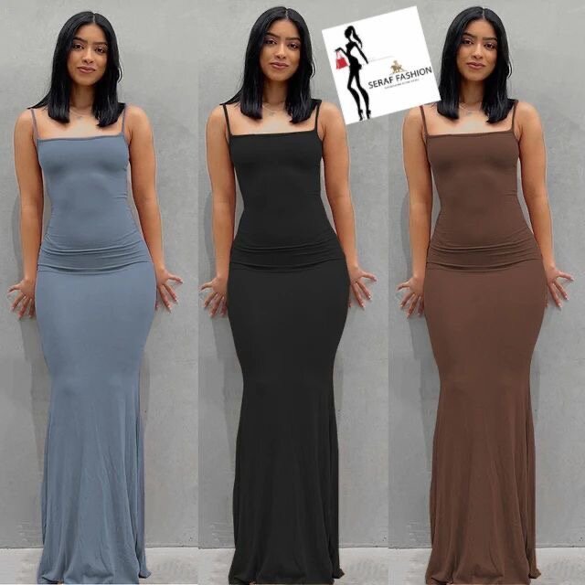 Robe longue moulante chic