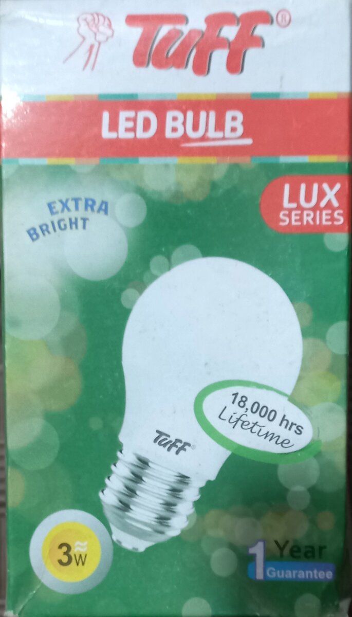 Tuff led bulb 3w