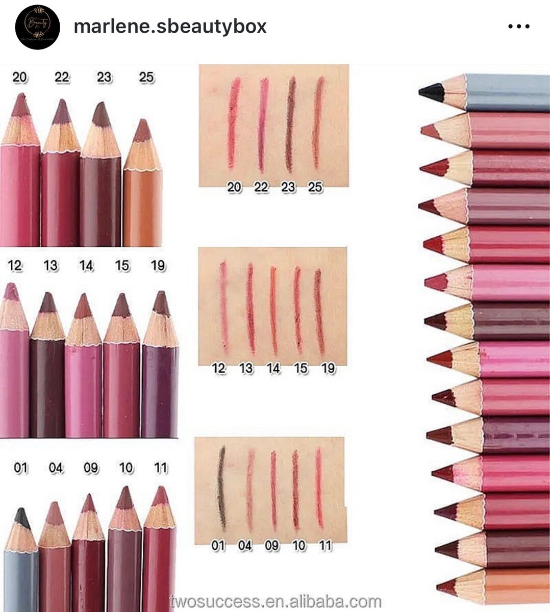 Crayon à lèvres et sourcils