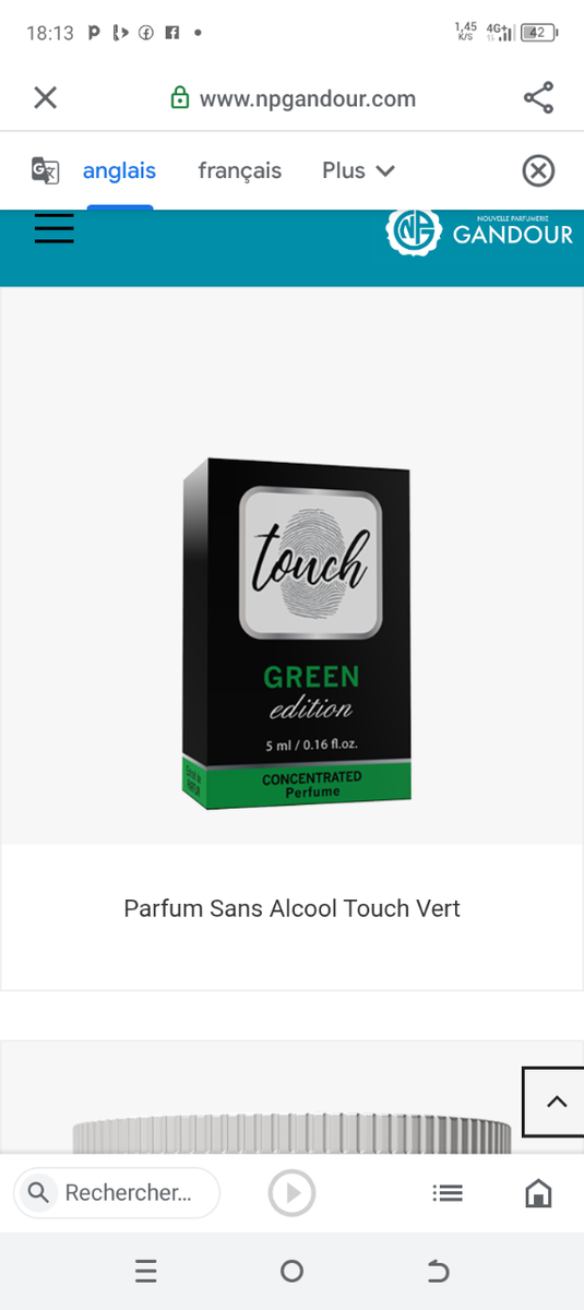 Parfum Touch Sans Alcool