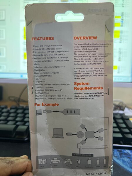 Concentrateur USB 4 ports hi-speed