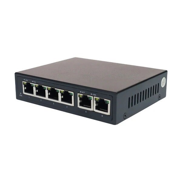Poe Switch With 4 Ports And 2