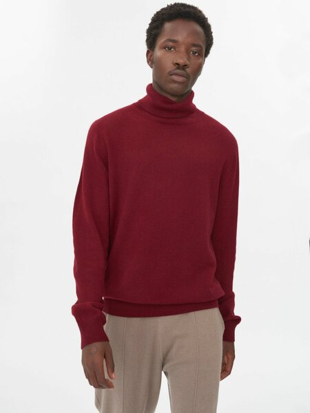 Pull col roulé en laine pour homme