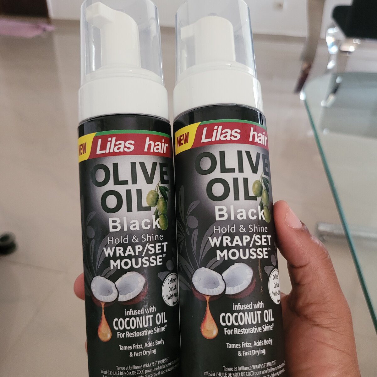 Mousse olive oil black