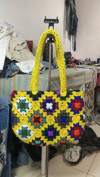 Sac granny au crochet
