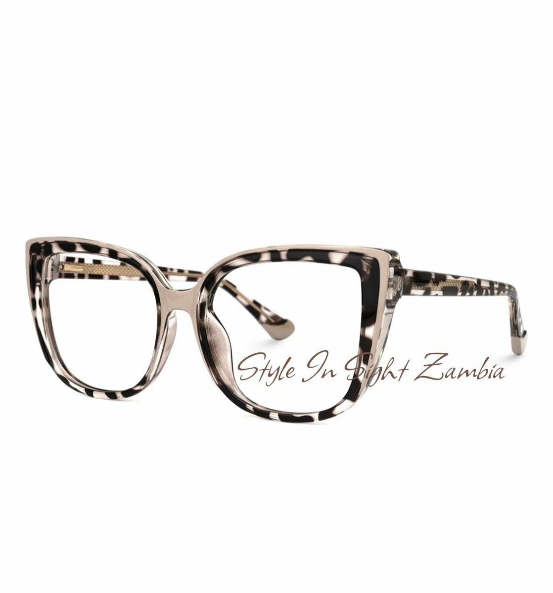 Image glasses, in glossy frame, for work at the computer and telephone with protection against screen radiation