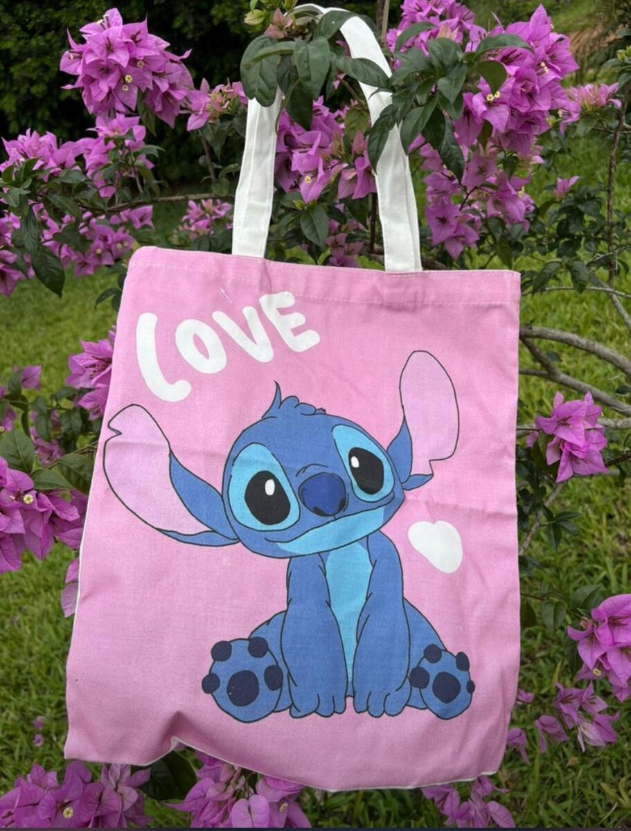 Sac shopping Stitch coloré