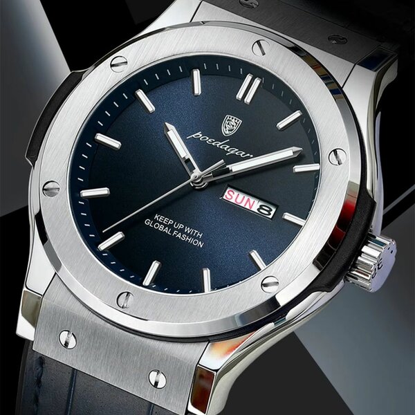 Montre Homme Luxe Acier Inox