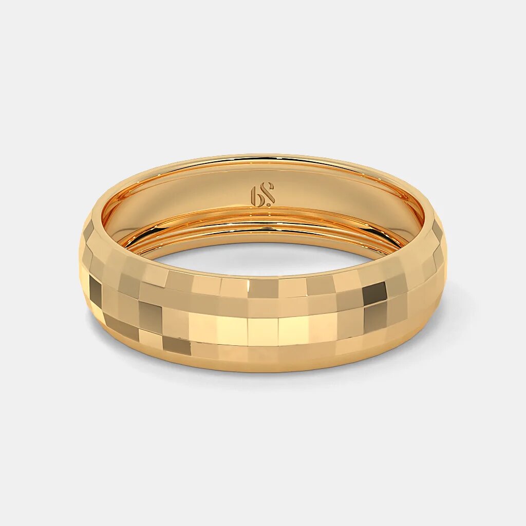 Gold shiny magnet stone Band