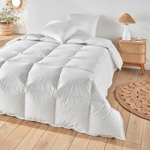 Extra warm duvet, organic cotton, 90% down white La Redoute