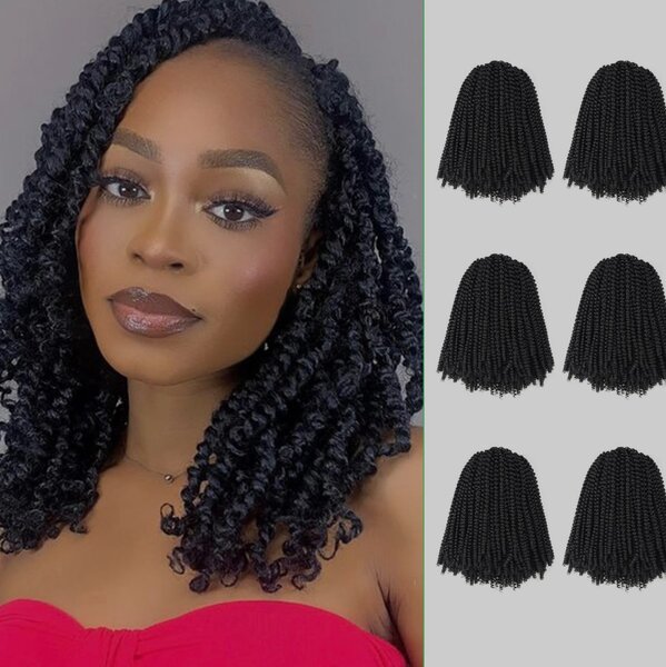 Spring twist,spiral curls,ombre braiding extensions