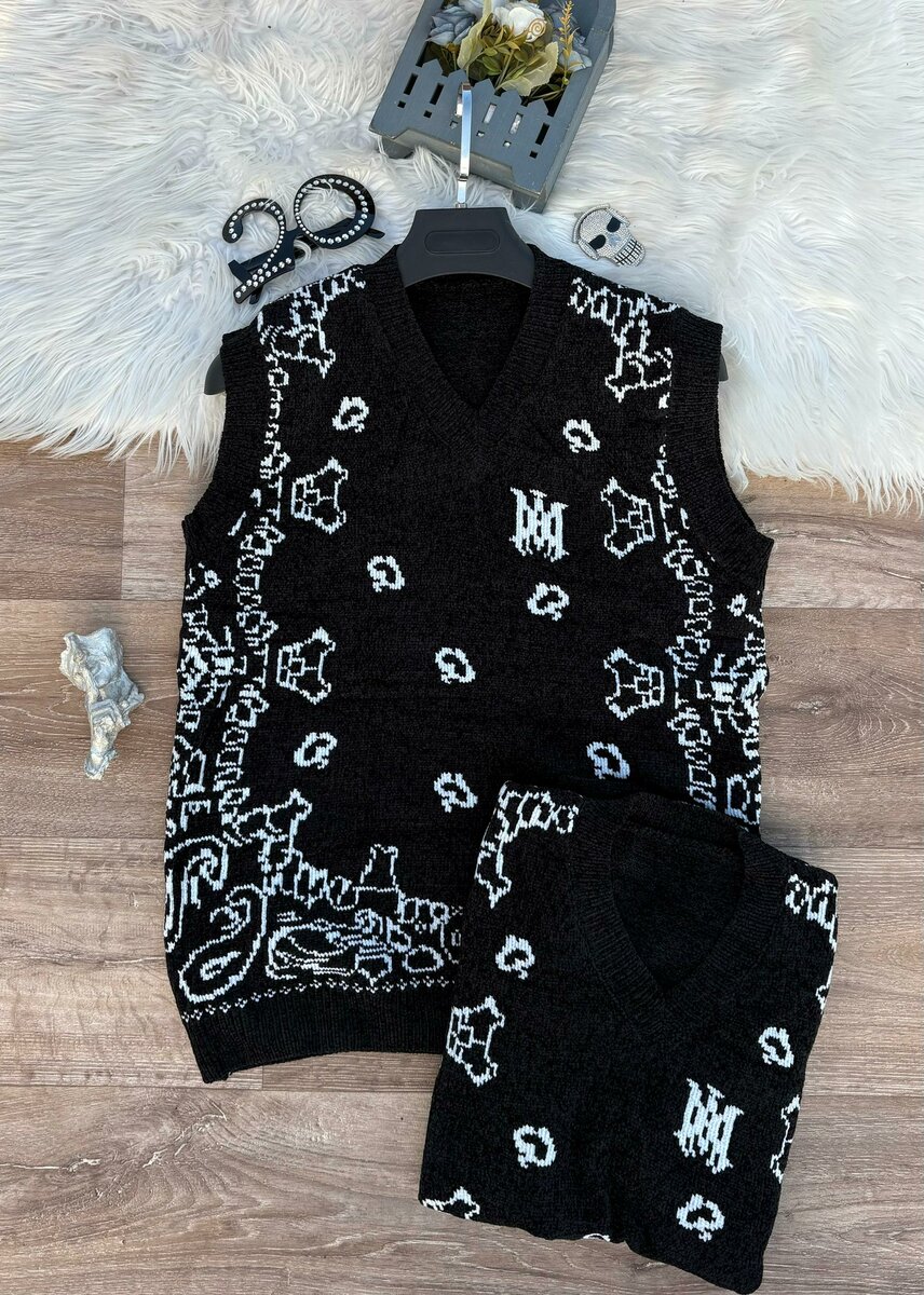 Gilets en tricot motif mode