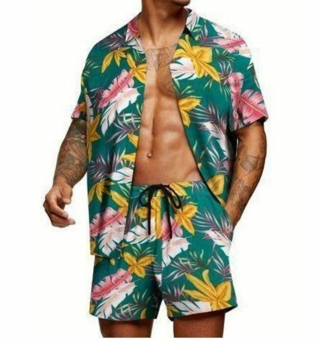 Ensemble aérien tropical homme