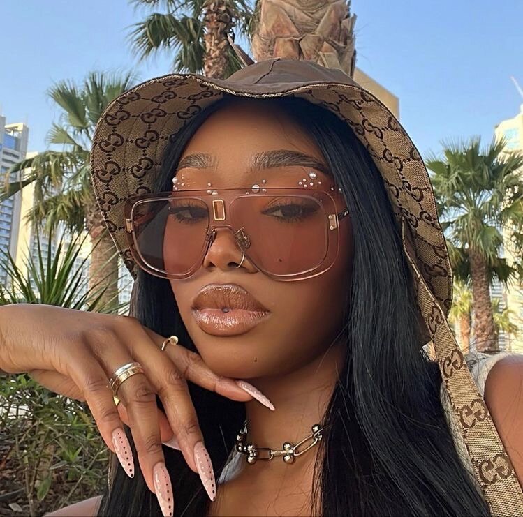 Lunettes de soleil rétro chics