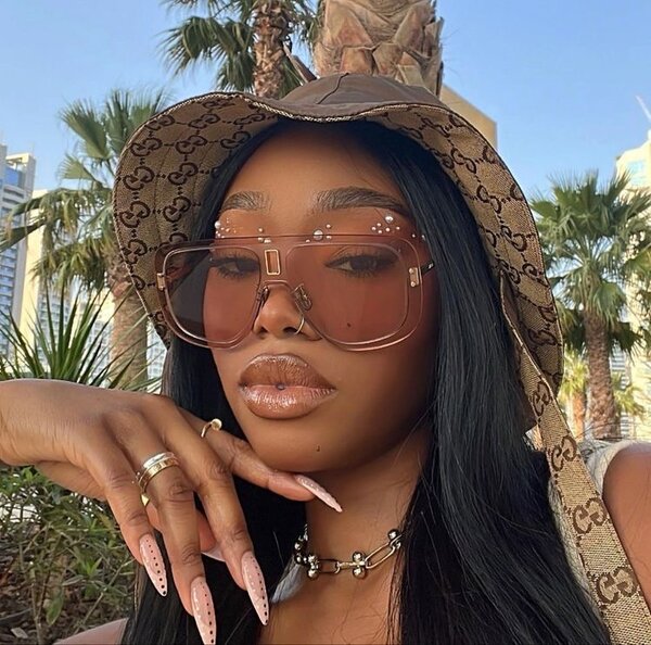 Lunettes de soleil rétro chics