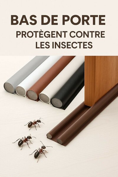 Bas de porte isolant anti-insectes