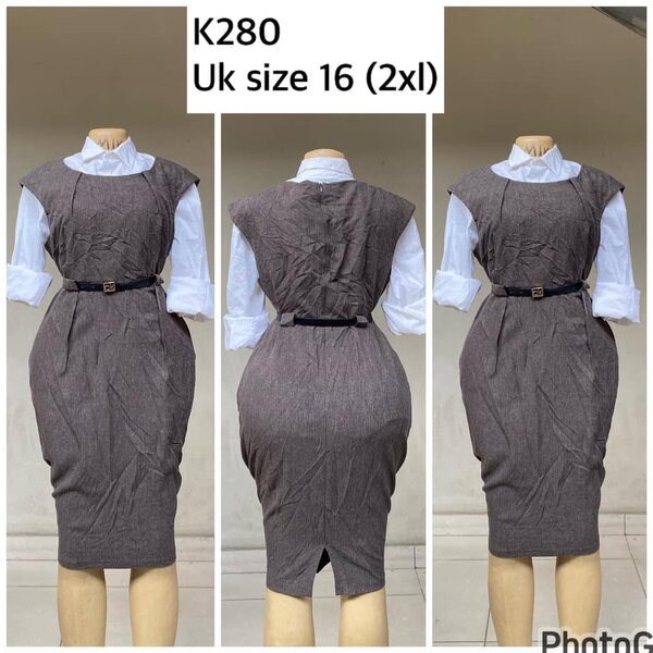 brown office sarafan