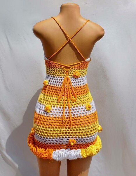 Robe crochetée petite taille