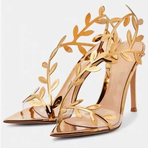 Leafy-inspired classy shoes