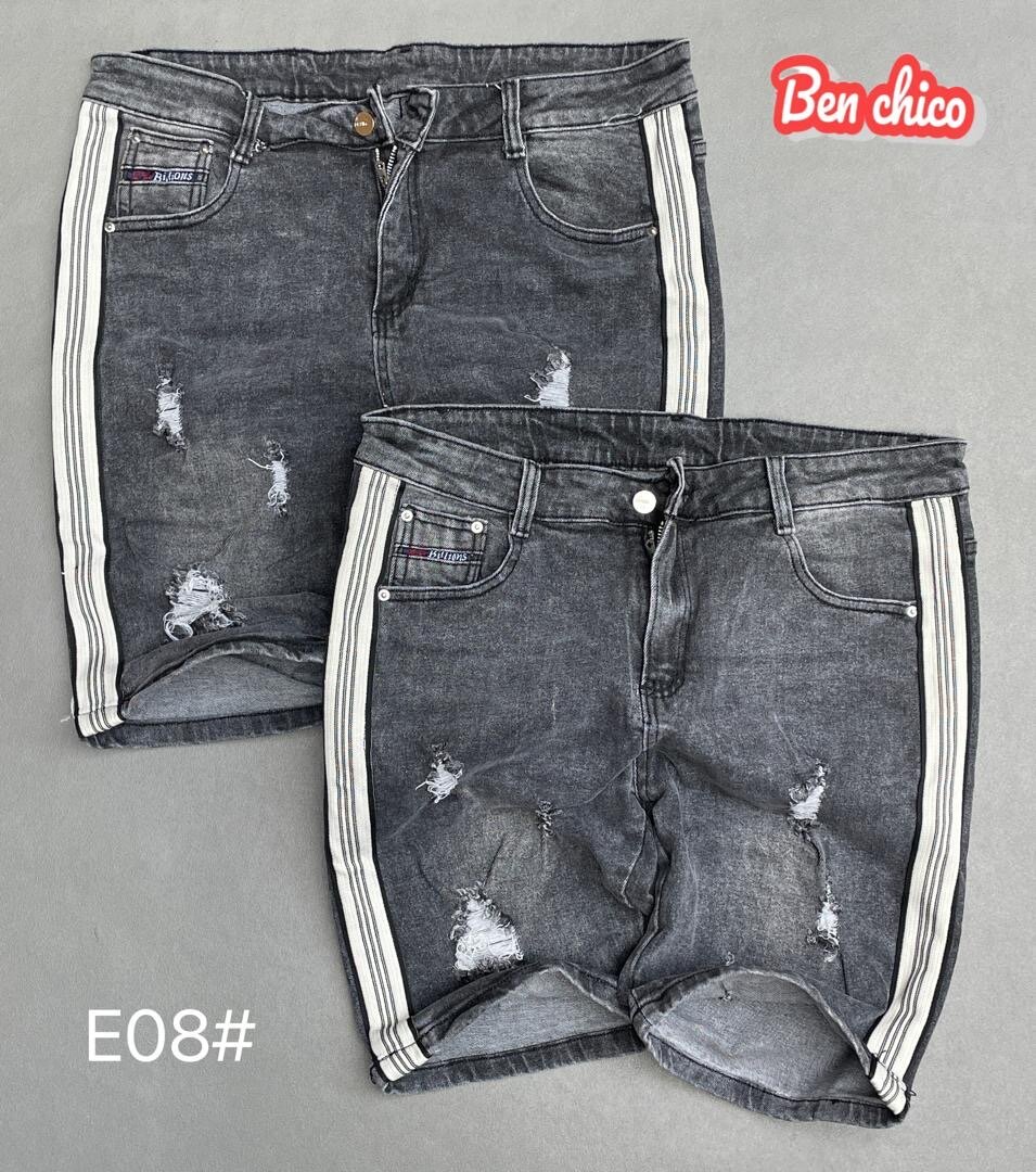 Shorts en jean imprimé