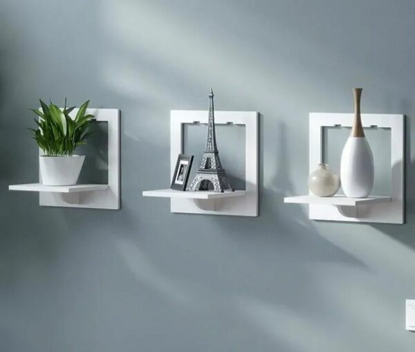Étagères Murales Design Blanc