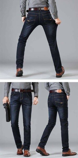 Size 34 Jeans Comfort black and blue Available