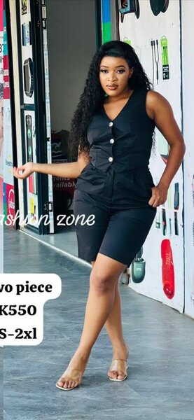 Set of beautiful women's clothing (top and bottom) black