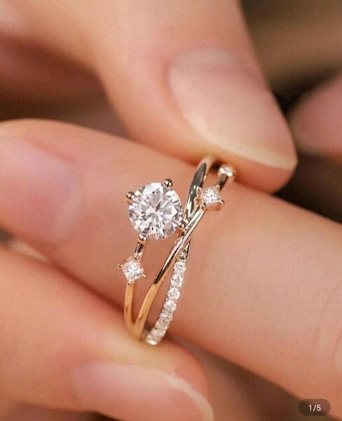 Bague en or avec diamant