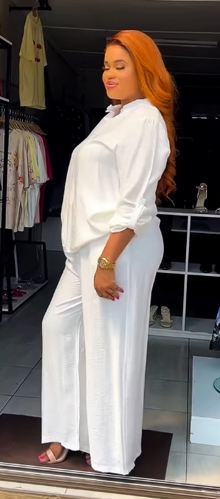 Women's White shirt and pants set