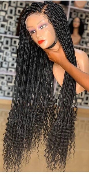 Frontal unit boxbraid wig