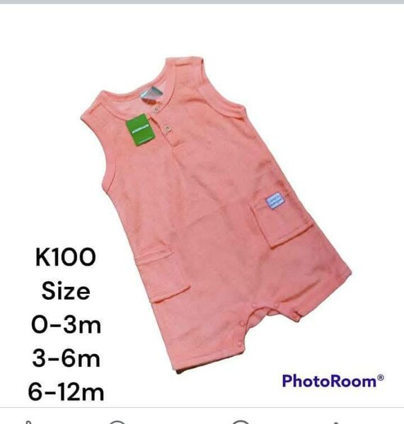 Children's One-piece Unisex Button-down Sleeveless Jumpsuit for Little Boys and Girls Cotton and Linen Clothes