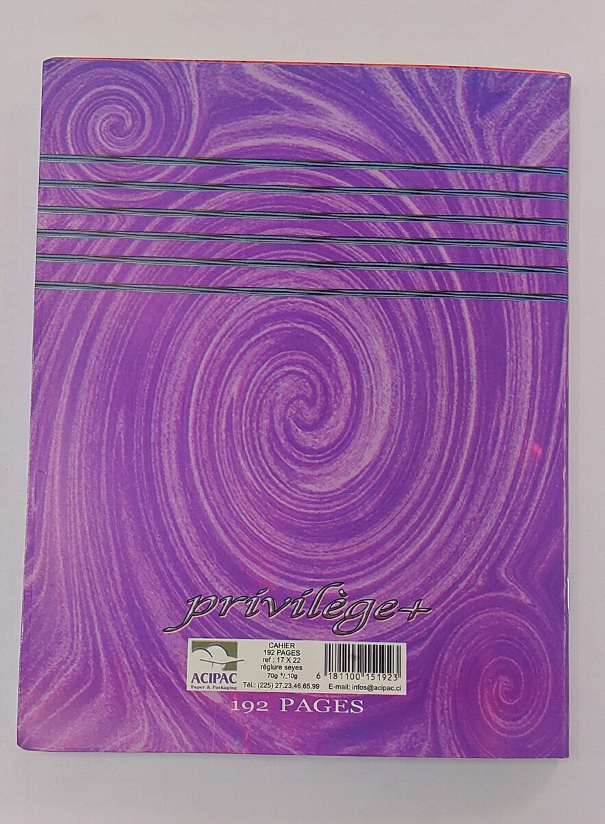 Cahier Privilège 200 Pages