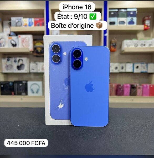 iPhone 16 Bleu État 9/10